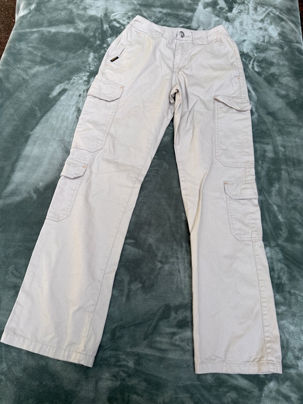 Women's Light Beige Cargo Pants — Relaxed Utility Style